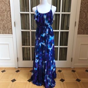 Bisou Bisou Flowy Maxi Dress with Belt 🦋